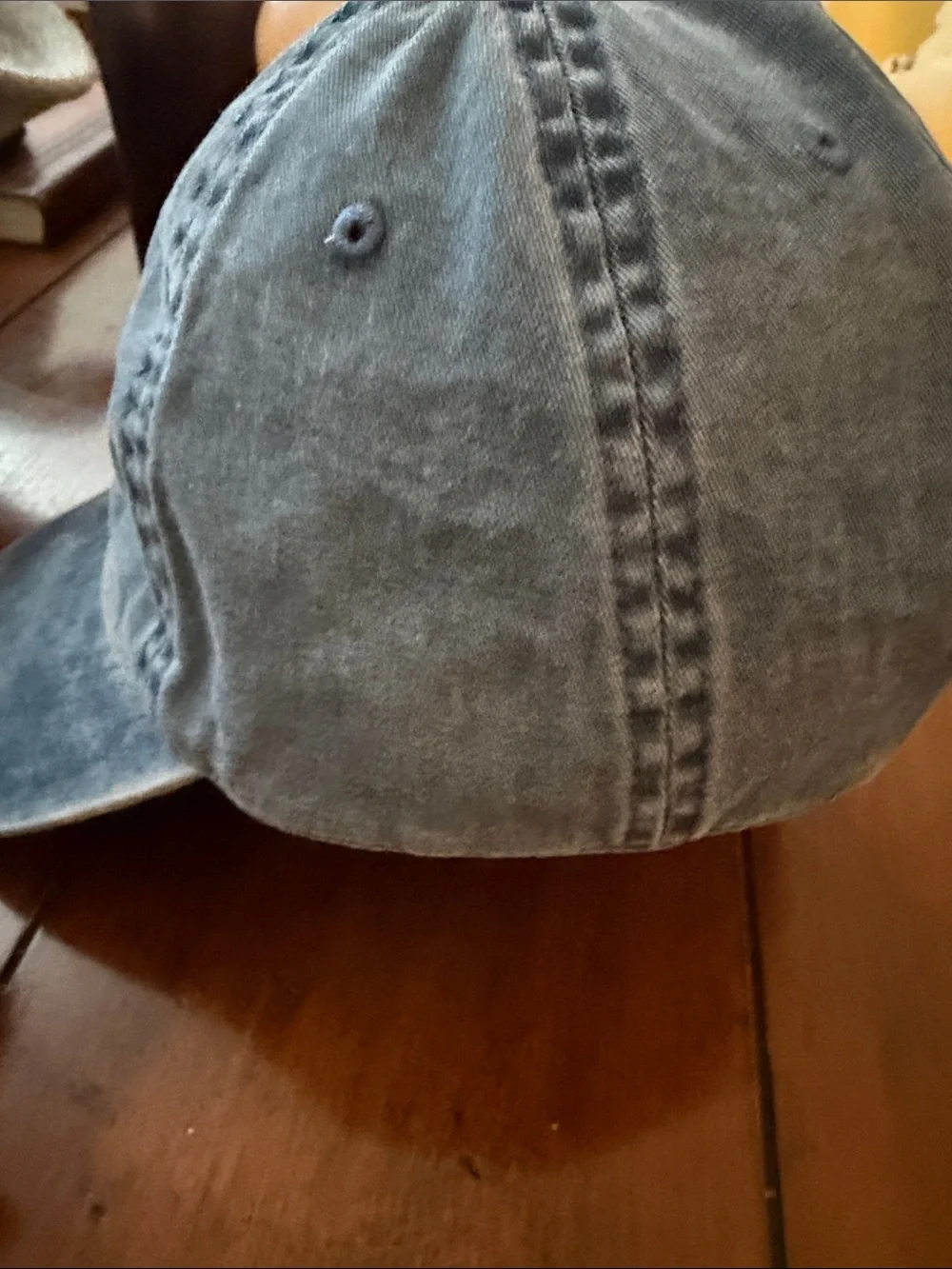 Blue Men's Baseball Cap with Embroidered Logo
